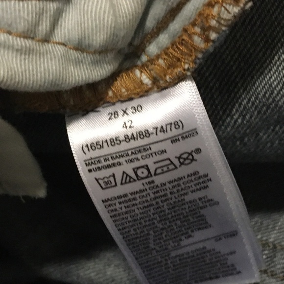 Gap Dark Wash Denim Straight Leg Jeans Straight Vintage Sahara - Picture 9 of 10